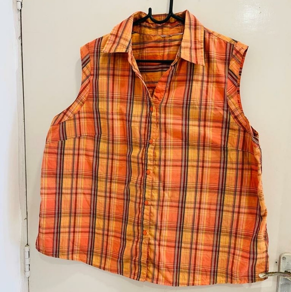 Orange chequered shirt - Picture 2 of 7